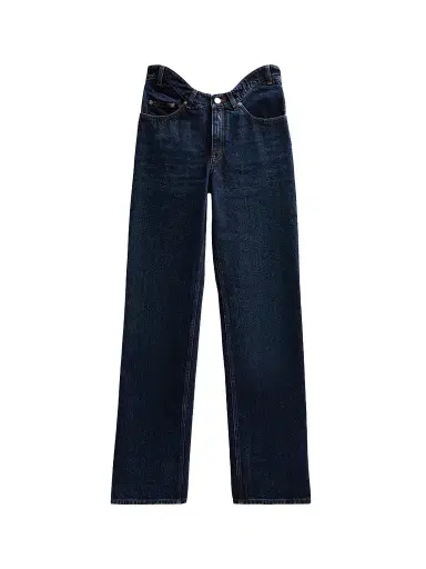Jean Paul Gaultier Women's Curvy Waist Straight-Leg Jeans - Indigo | Thumbnail 1