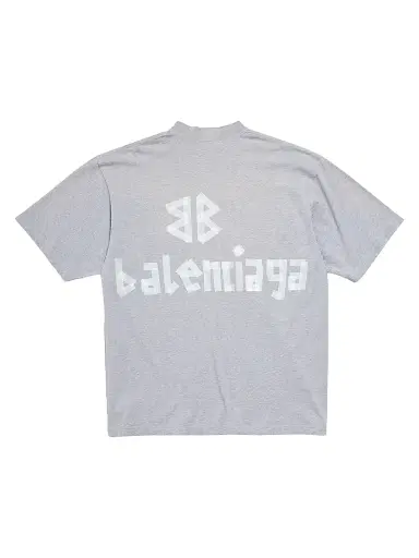 Balenciaga Men's New Tape Type TR T-Shirt Medium Fit - Grey - Size Small | Thumbnail 2 Balenciaga Men's New Tape Type TR T-Shirt Medium Fit - Grey - Size Small | Thumbnail 2