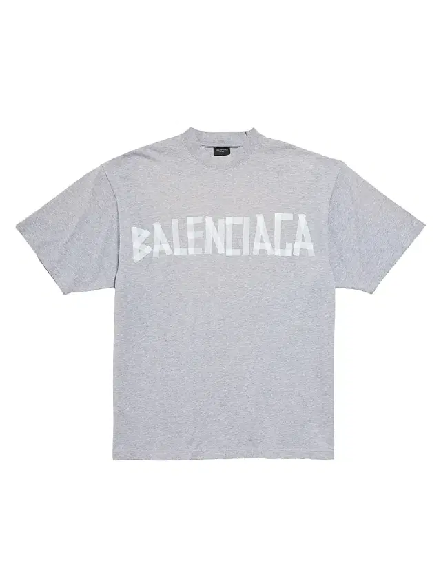 Balenciaga Men's New Tape Type TR T-Shirt Medium Fit - Grey