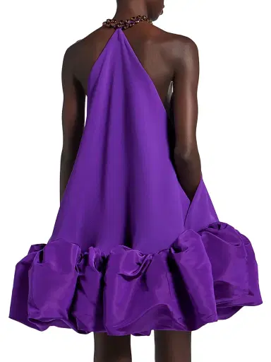 Balenciaga Women's Halter Balloon Mini Dress | Thumbnail 5