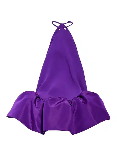 Balenciaga Women's Halter Balloon Mini Dress | Thumbnail 1