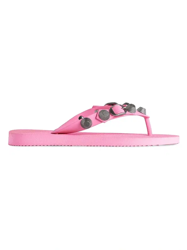 Balenciaga Women's Cagole Thong Sandals - Light Pink
