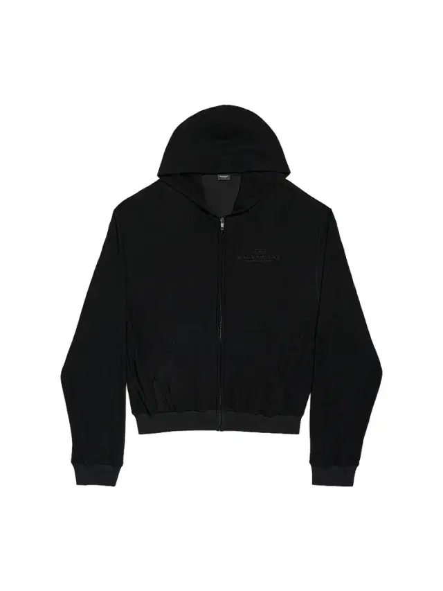 Balenciaga Women's BB Garderobe Zip-Up Small Fit Hoodie - Black