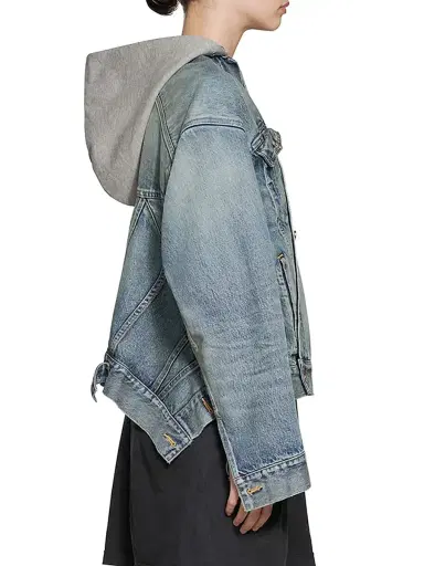 Balenciaga Women's Diy Jacket - Light Blue - Size 4 | Thumbnail 4