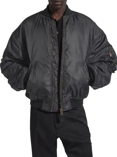 Balenciaga Men's Standard Bomber Jacket - Black - Size XS | Thumbnail 2 Balenciaga Men's Standard Bomber Jacket - Black - Size XS | Thumbnail 2