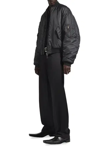 Balenciaga Men's Standard Bomber Jacket - Black - Size XS | Thumbnail 5 Balenciaga Men's Standard Bomber Jacket - Black - Size XS | Thumbnail 5
