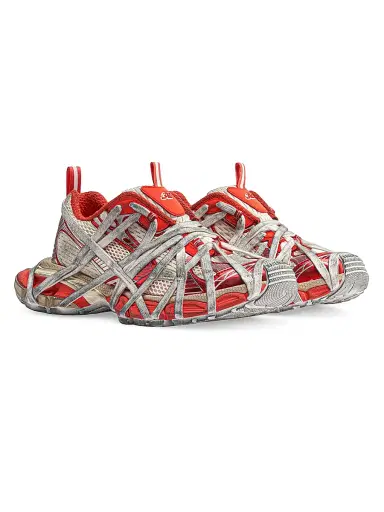 Balenciaga Men's 3XL Extreme Lace Sneakers - Orange Beige - Size 12 | Thumbnail 2 Balenciaga Men's 3XL Extreme Lace Sneakers - Orange Beige - Size 12 | Thumbnail 2