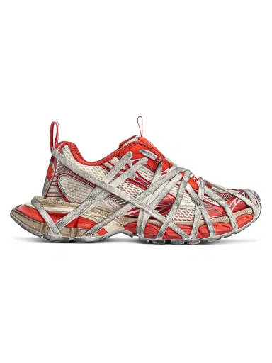 Balenciaga Men's 3XL Extreme Lace Sneakers - Orange Beige - Size 12 | Thumbnail 1 Balenciaga Men's 3XL Extreme Lace Sneakers - Orange Beige - Size 12 | Thumbnail 1