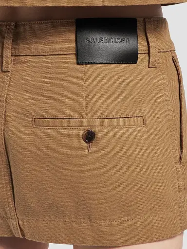 Balenciaga Women's Mini Cotton Skirt | Thumbnail 6 Balenciaga Women's Mini Cotton Skirt | Thumbnail 6