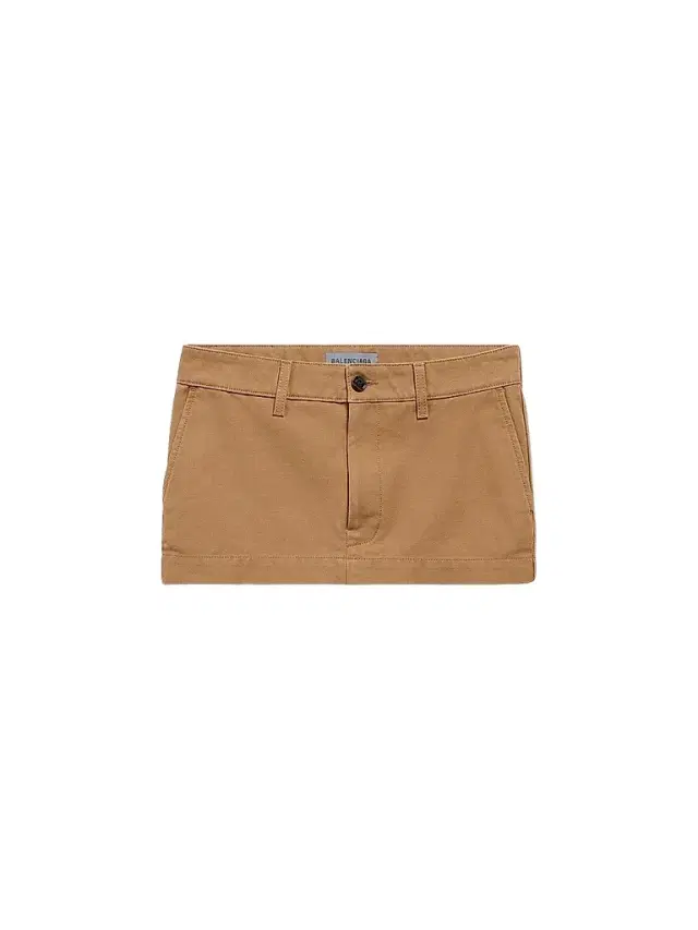 Balenciaga Women's Mini Cotton Skirt - Beige