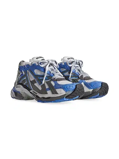 Balenciaga Men's Runner Sneakers - Blue - Size 7 | Thumbnail 2 Balenciaga Men's Runner Sneakers - Blue - Size 7 | Thumbnail 2