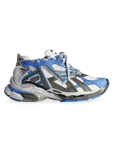 Balenciaga Men's Runner Sneakers - Blue - Size 7 | Thumbnail 1 Balenciaga Men's Runner Sneakers - Blue - Size 7 | Thumbnail 1