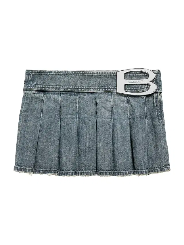 Women's Buckle Pleated Skirt Women's Buckle Pleated Skirt