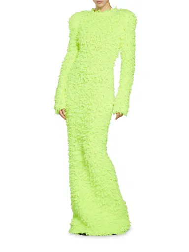 Balenciaga Women's Fluffy Maxi Dress | Thumbnail 3 Balenciaga Women's Fluffy Maxi Dress | Thumbnail 3