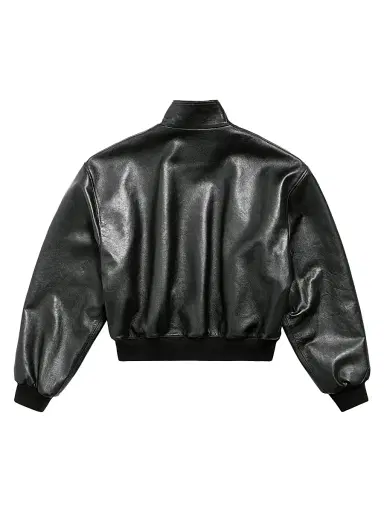 Balenciaga Men's Blouson Leather Jacket | Thumbnail 2 Balenciaga Men's Blouson Leather Jacket | Thumbnail 2