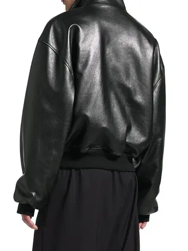 Balenciaga Men's Blouson Leather Jacket | Thumbnail 5 Balenciaga Men's Blouson Leather Jacket | Thumbnail 5