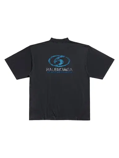 Balenciaga Surfer T-Shirt Medium Fit - Black Blue - Size XS | Thumbnail 2