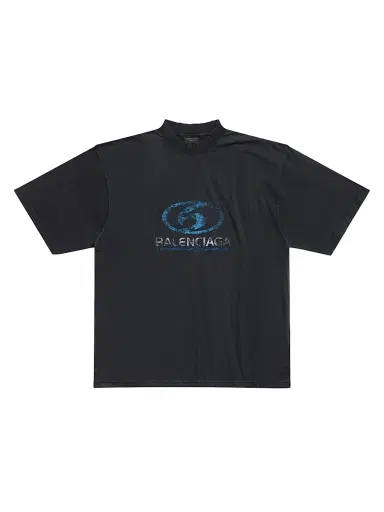 Balenciaga Surfer T-Shirt Medium Fit - Black Blue - Size XS | Thumbnail 1