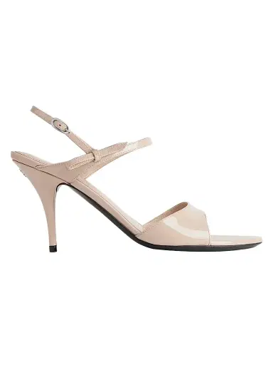 Balenciaga Women's Avenue Bow Heel Sandals - Silver - Size 10 | Thumbnail 1 Balenciaga Women's Avenue Bow Heel Sandals - Silver - Size 10 | Thumbnail 1