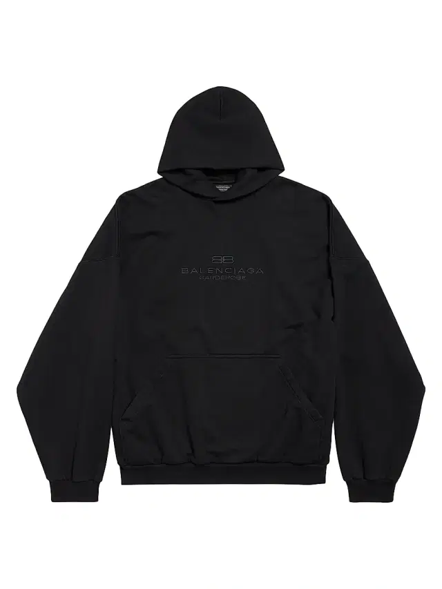 Balenciaga Men's  Fit Hoodie - Black