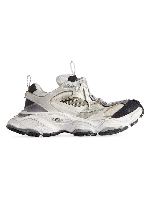 Balenciaga Men's Cargo Sneakers - White Grey