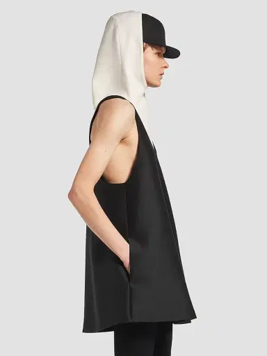 Balenciaga Women's Scooped Mini Dress - Black - Size 6 | Thumbnail 4 Balenciaga Women's Scooped Mini Dress - Black - Size 6 | Thumbnail 4