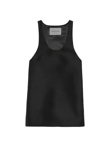 Balenciaga Women's Scooped Mini Dress - Black - Size 6 | Thumbnail 1 Balenciaga Women's Scooped Mini Dress - Black - Size 6 | Thumbnail 1