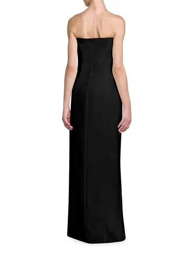 Stella McCartney Women's Wool U-Slit Strapless Gown - Black | Thumbnail 5 Stella McCartney Women's Wool U-Slit Strapless Gown - Black | Thumbnail 5