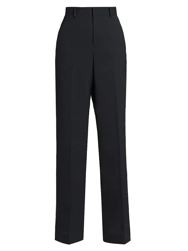 sacai Women's Wool-Blend Trousers - Black