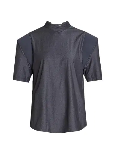 Issey Miyake Women's Mute Shoulder-Insert Top - Charcoal - Size Small | Thumbnail 1