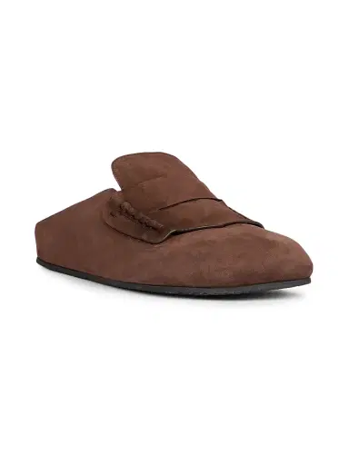 Jacquemus Men's The Mocassin Suede Mules - Dark Brown - Size 9 | Thumbnail 2 Jacquemus Men's The Mocassin Suede Mules - Dark Brown - Size 9 | Thumbnail 2