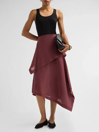 Issey Miyake Women's All Squares Layered Midi Skirt | Thumbnail 2 Issey Miyake Women's All Squares Layered Midi Skirt | Thumbnail 2
