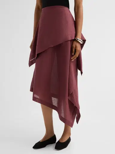 Issey Miyake Women's All Squares Layered Midi Skirt | Thumbnail 4 Issey Miyake Women's All Squares Layered Midi Skirt | Thumbnail 4