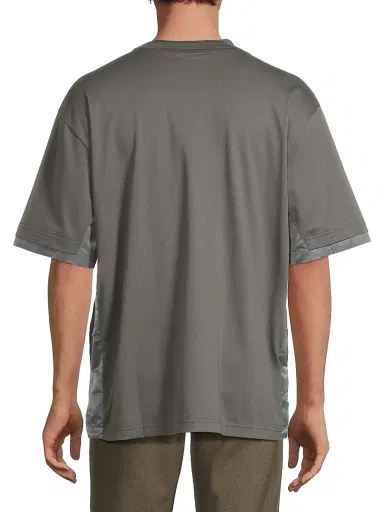 Sacai Men's Cotton Mixed-Media T-Shirt | Thumbnail 5 Sacai Men's Cotton Mixed-Media T-Shirt | Thumbnail 5
