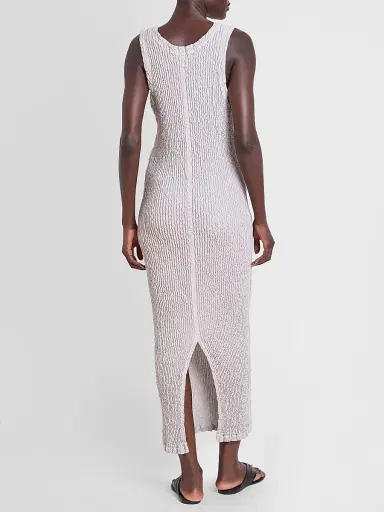 Issey Miyake Women's Wavelet Ensemble Textured Sheath Maxi Dress | Thumbnail 3 Issey Miyake Women's Wavelet Ensemble Textured Sheath Maxi Dress | Thumbnail 3