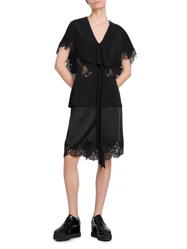Stella McCartney Women's Lace Detailed Top - Black | Thumbnail 2 Stella McCartney Women's Lace Detailed Top - Black | Thumbnail 2