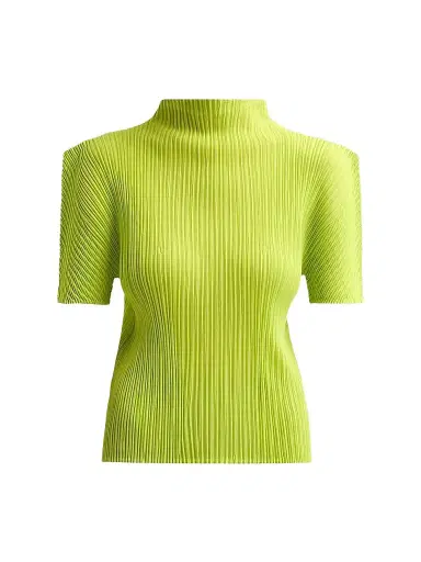 Issey Miyake Women's Box Shoulder Pleats Top | Thumbnail 1