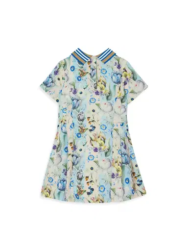 Burberry Little Girl's & Girl's Filippa Floral Print Polo Dress - Floral | Thumbnail 2