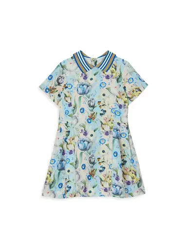 Burberry Little Girl's & Girl's Filippa Floral Print Polo Dress - Floral | Thumbnail 1