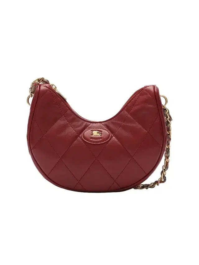 Burberry Women's Horseshoe Chain Shoulder Bag - Ruby