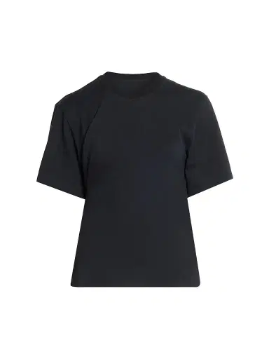 Victoria Beckham Women's Tilly Cotton Crewneck T-Shirt | Thumbnail 1 Victoria Beckham Women's Tilly Cotton Crewneck T-Shirt | Thumbnail 1