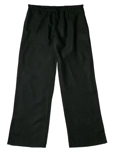 Desmond & Dempsey Women's Drawstring Linen Lounge Pants - Black - Size XS | Thumbnail 1 Desmond & Dempsey Women's Drawstring Linen Lounge Pants - Black - Size XS | Thumbnail 1