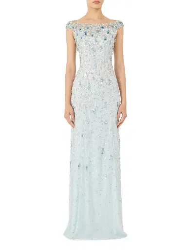Jenny Packham Women's Jessie Embellished Off-the-Shoulder Gown | Thumbnail 2