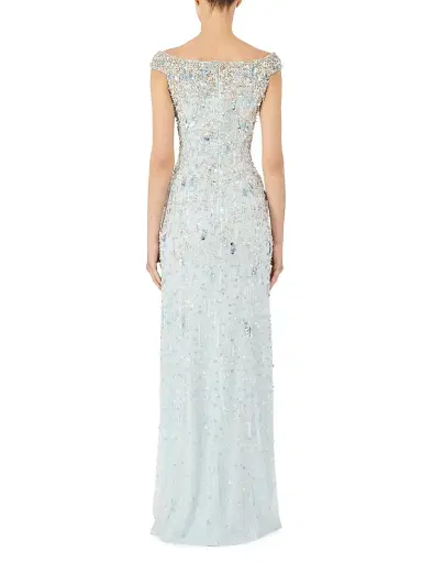 Jenny Packham Women's Jessie Embellished Off-the-Shoulder Gown | Thumbnail 3