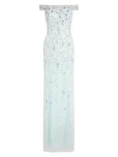 Jenny Packham Women's Jessie Embellished Off-the-Shoulder Gown | Thumbnail 1