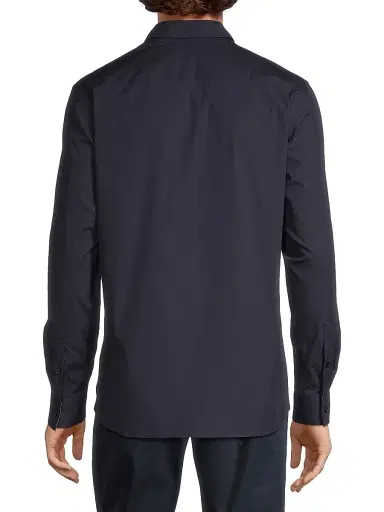 Burberry Men's Sherfield Button-Front Shirt - Navy - Size Small | Thumbnail 5 Burberry Men's Sherfield Button-Front Shirt - Navy - Size Small | Thumbnail 5