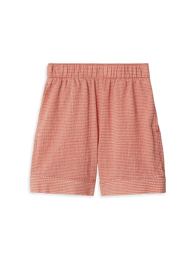 Burberry Little Boy's & Boy's Xander Gingham Shorts - Orange Red