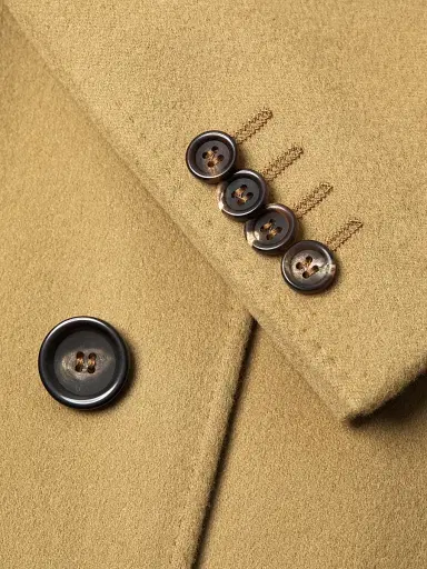 Canali Men's Basic Wool-Cashmere Topcoat - Tan | Thumbnail 6