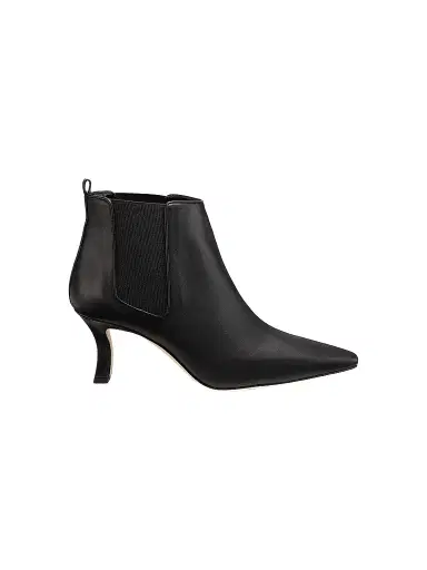 Manolo Blahnik Women's Leather Ankle Boots - Black | Thumbnail 1