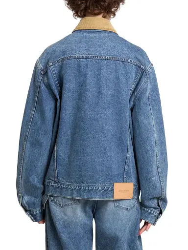 JW Anderson Women's Corduroy-Collar Denim Jacket | Thumbnail 5